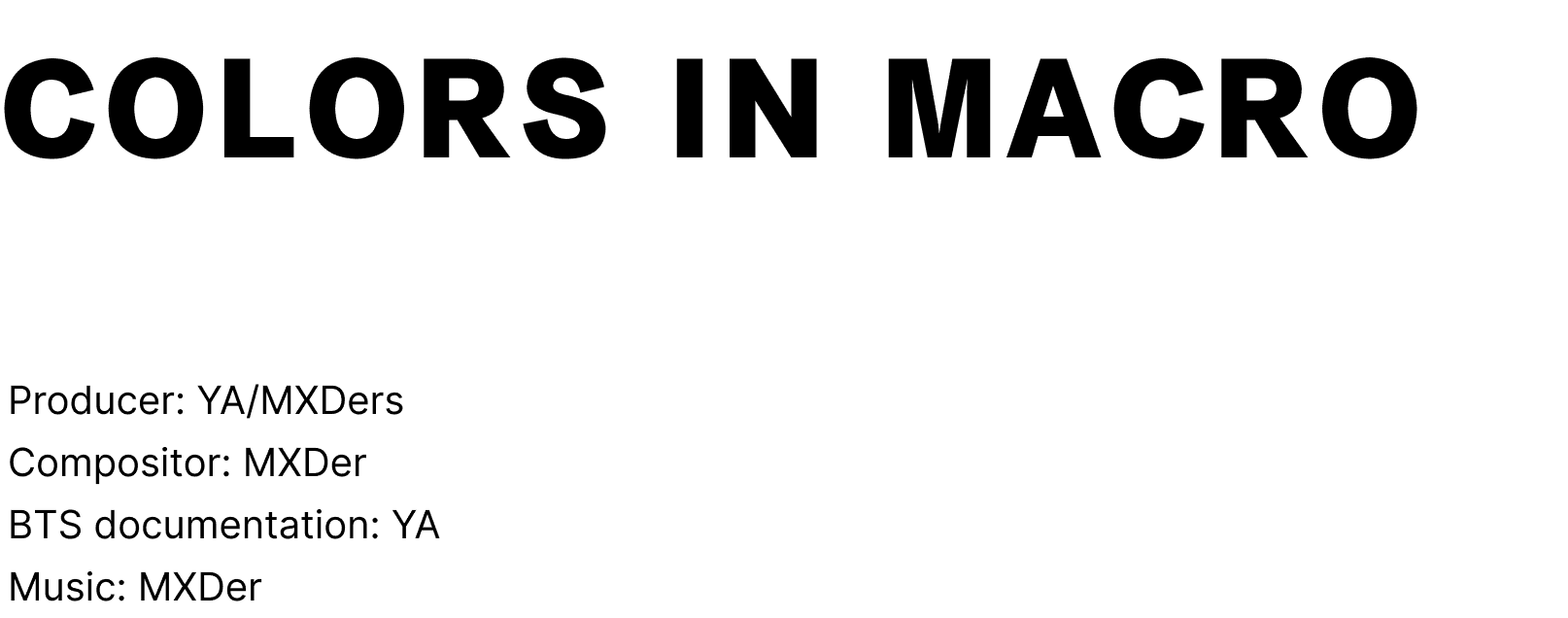 COLORS IN MACRO Header